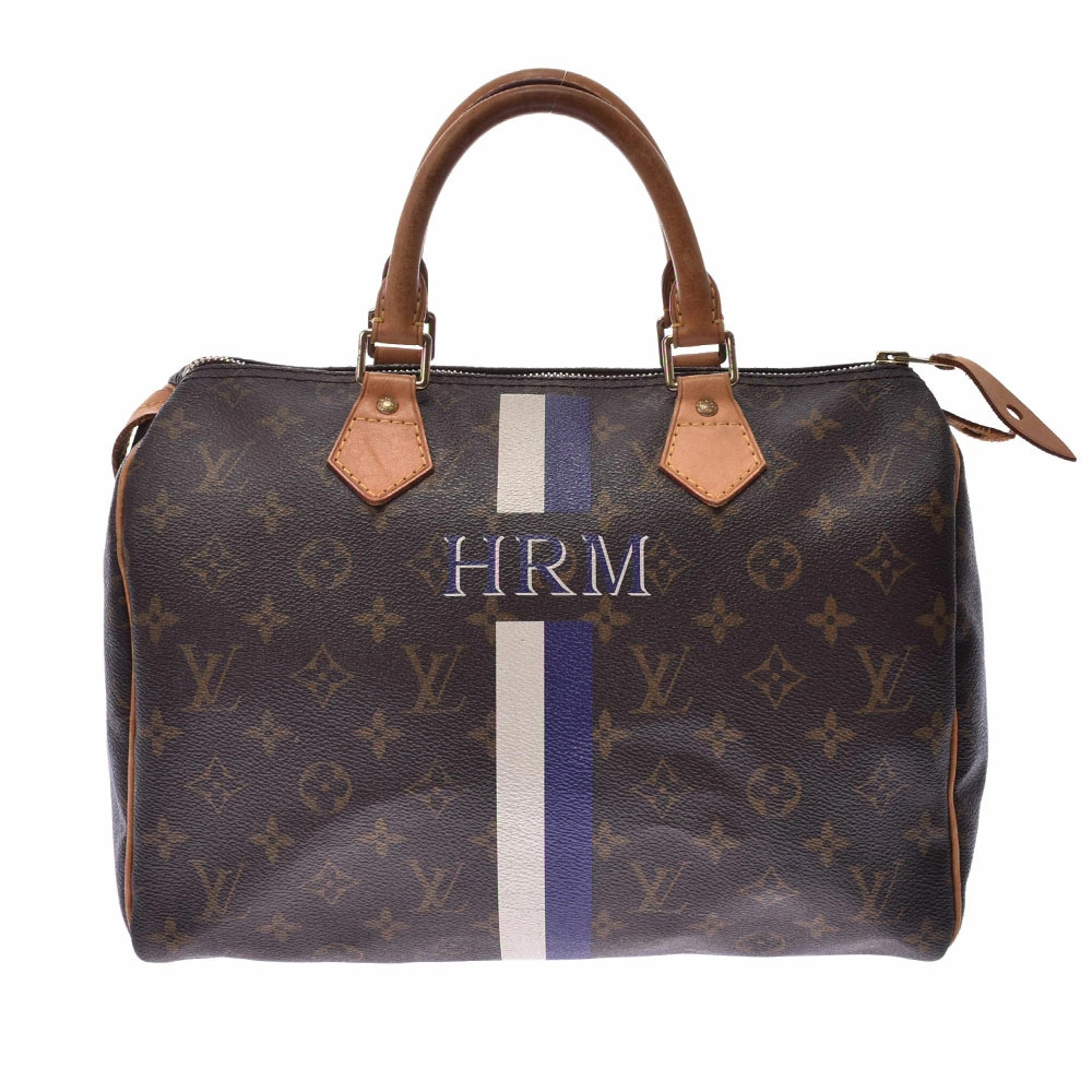 LOUIS VUITTON Monogram Speedy My LV Heritage Brown Handbag